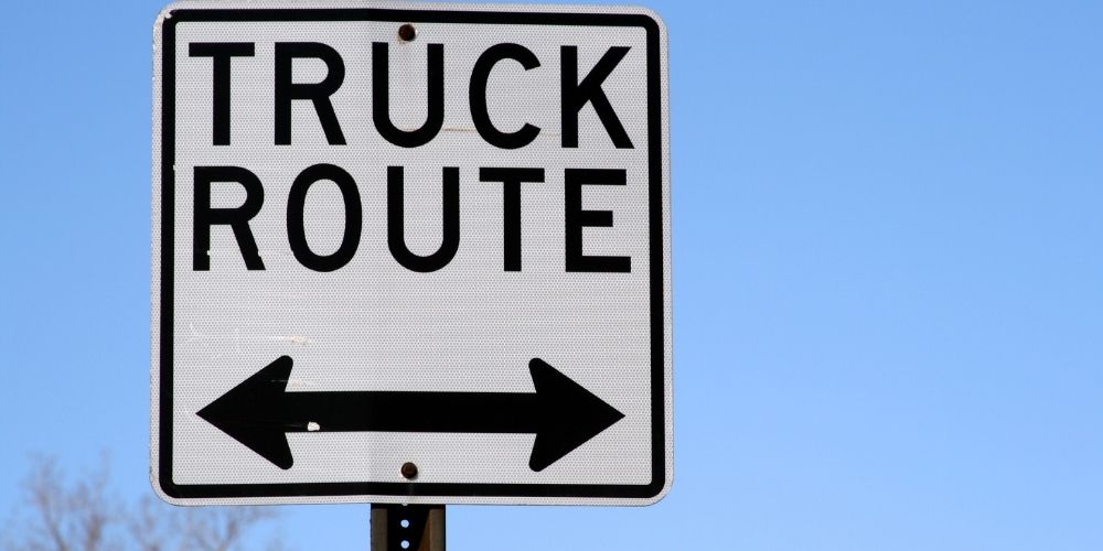 Trucker Path provides specific truck routes