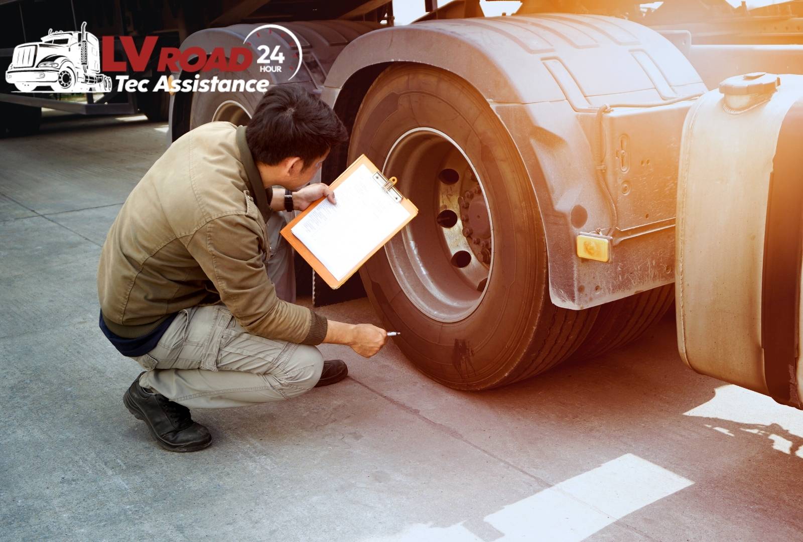 Fall truck maintenance tips focusing on tire care and PSI checks